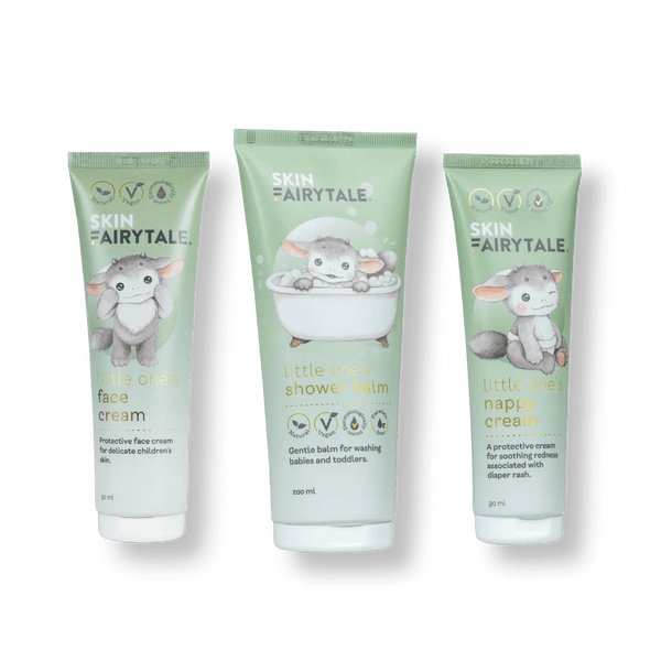 Изображение на продукта Little One's крем за подсичане + крем за лице + балсам за душ – SkinFairytale